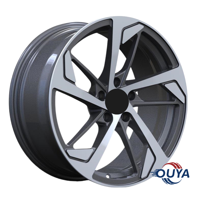 17-22 inch black double 5-spoke sporty wheel rims for Audi cars