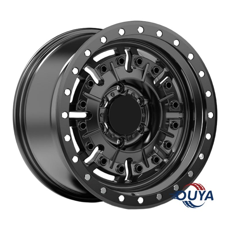 17inch black car truck & suv wheels hot wheels suv car us mag wheels Black Rhino-Inspired Design