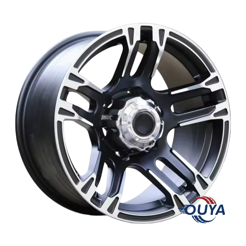 14 inch 5*114.3 6*139.7 pcd mag wheel price hub wheel alloy black wheels Fuel-Inspired Design