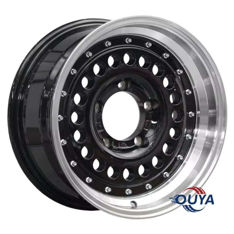 15 inch car rim cover alloy wheel repair 4 wheel drive rims SUV Black Rhino-Inspired Design